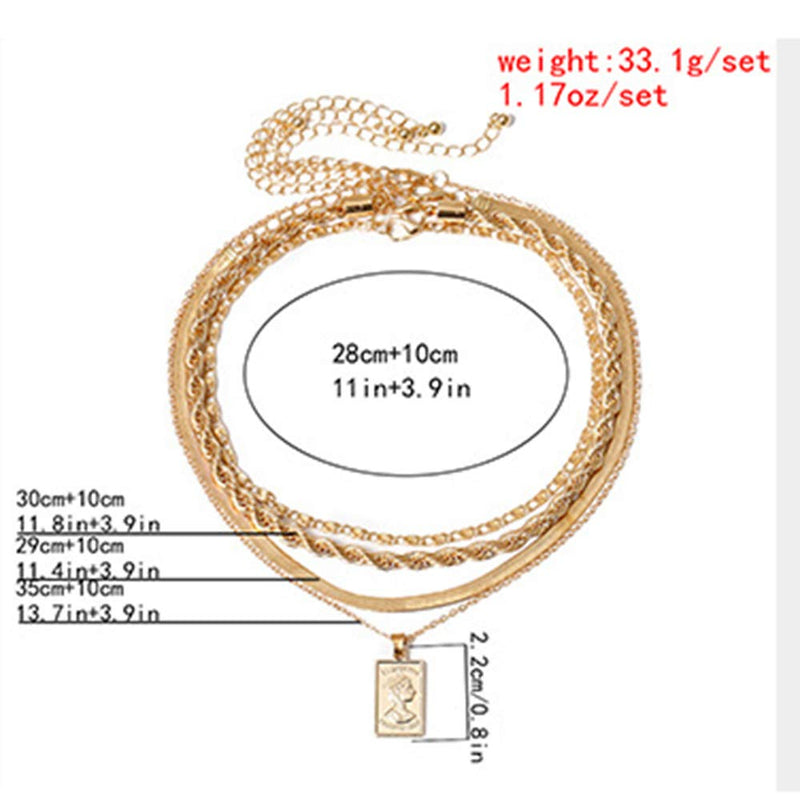 Kercisbeauty Snake Bone Chain Choker Dragon Charm Pendant Necklace for Women and Girls Rope Chain Multi Layered Punk Jewelry (Gold) Gold - BeesActive Australia