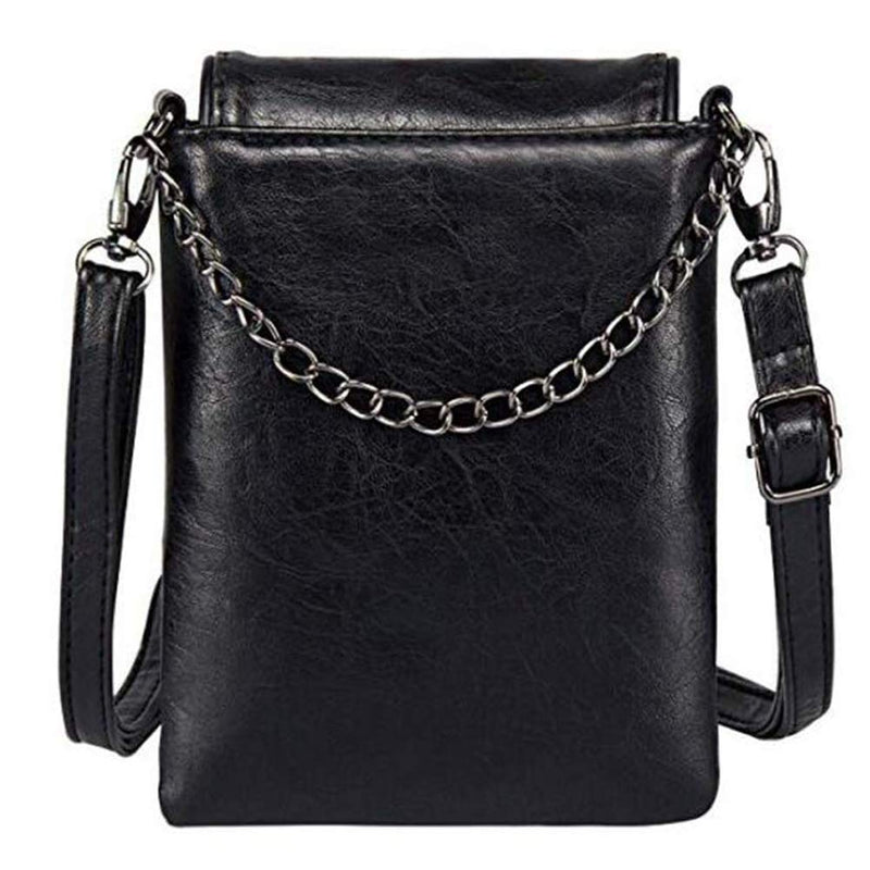 Women Single Shoulder Crossbody Bags Mini Messenger Bag Cellphone Bags Wallet [Elegant Design]black - BeesActive Australia