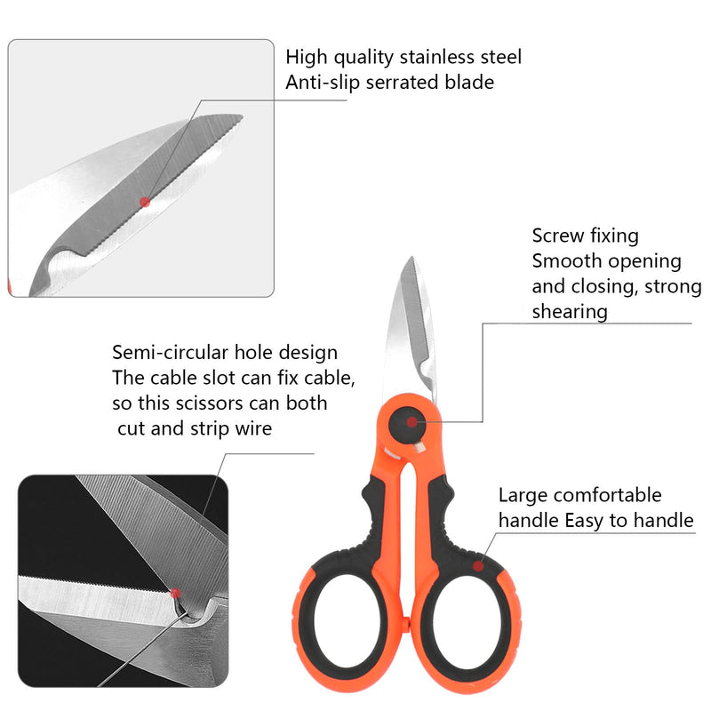 SANLIKE Fishing Scissors Forceps with Coiled Lanyard, Line Cutter Clipper Fishing Retractors Fly Fishing Combo Kits - BeesActive Australia