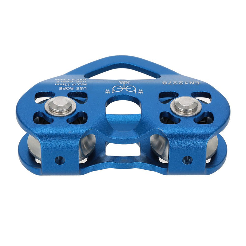 Lixada Zipline Pulley 30KN Trolley Rescue for 1/4 5/16 3/8 1/2 Cable Backyard Zipline, Hauling, Rigging and Commercial Purposes,Holds Upto 6700lbs Dark Blue - BeesActive Australia