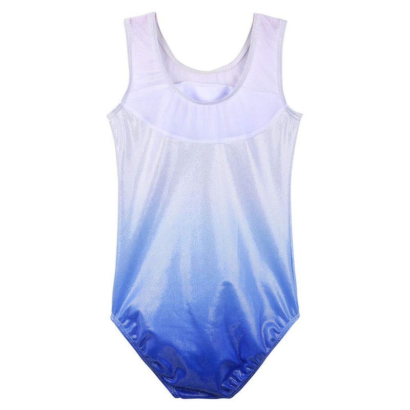 TFJH E Girls Gymnastic Leotard Sequin Mesh Practice Outfits Tumbling Dancewear 3-12Y One Piece 7-8 Years A Blue - BeesActive Australia