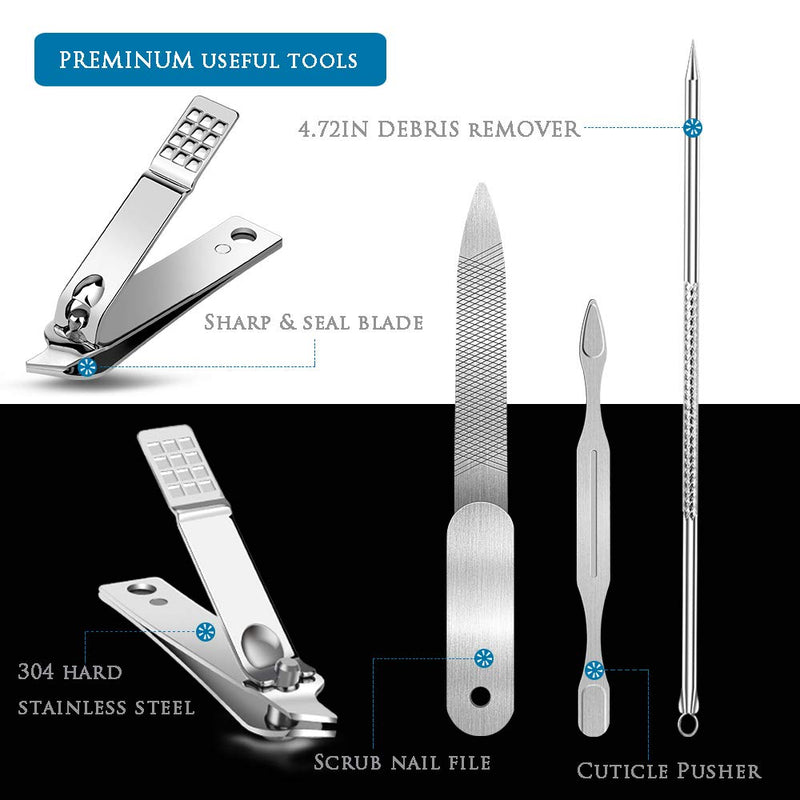 Premium 6PCS Ingrown Toenail Tools, Nail File and Lifter, Foot Nail Treatment Tool, Toe Nail Removal Clippers, Upgraded Stainless Steel, Professional Pedicure Tools, With Nail Cutter Trimmer - BeesActive Australia