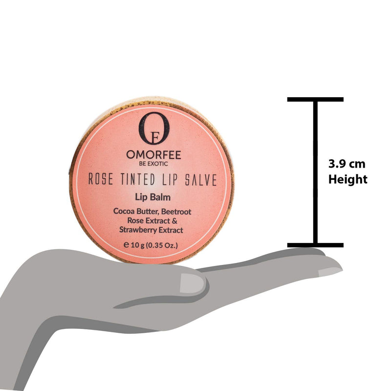 Omorfee 100% Organic Tinted and Moisturizing Lip Balm Treatment Strawberry Flavor- 10g/0.35Oz - BeesActive Australia