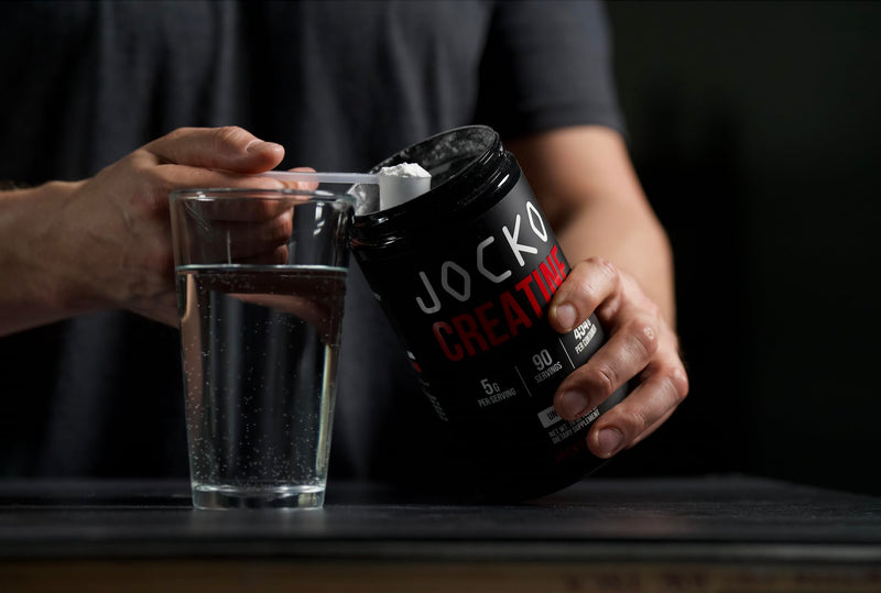 Jocko Fuel Creatine Monohydrate Powder - Creatine for Men & Women, Supplement for Athletic Performance & Muscle Health, 90 Servings 16 oz (Unflavored) - BeesActive Australia