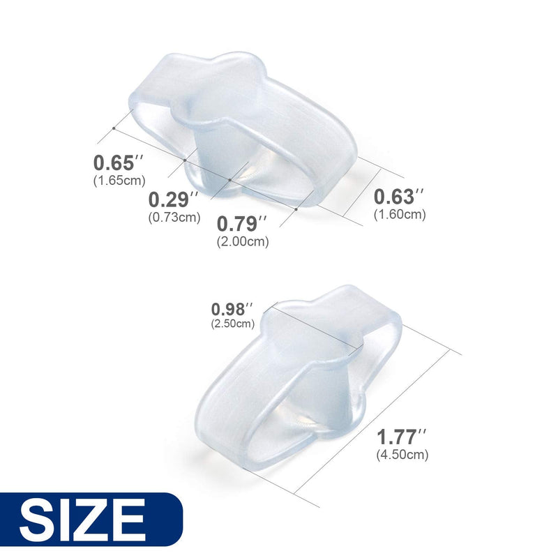 Promifun Gel Toe Corrector, 10 Pack of Toe Separators with 2 Loops, Big Toe Spacer for Bunion Pain and Overlapping Toe - BeesActive Australia