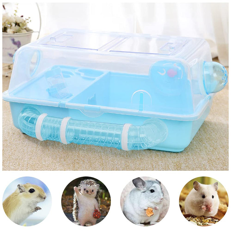 Hamster Tubes Set, FULANDL Transparent Hamster Cage Adventure External Pipe, Creative DIY Assorted Connection Tunnel Track Hamster Toys to Expand Space for Small Animals Like Hamster, Mouse-2.16In - BeesActive Australia