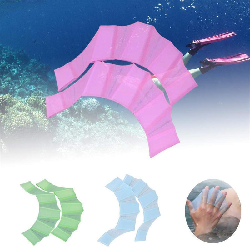 DDNFO Swimming Fins 3 Pair Unisex Frog Type Silicone Girdles Swimming Hand Fins Flippers Palm Finger Webbed Gloves Paddle Water Sports.(DDN52) - BeesActive Australia