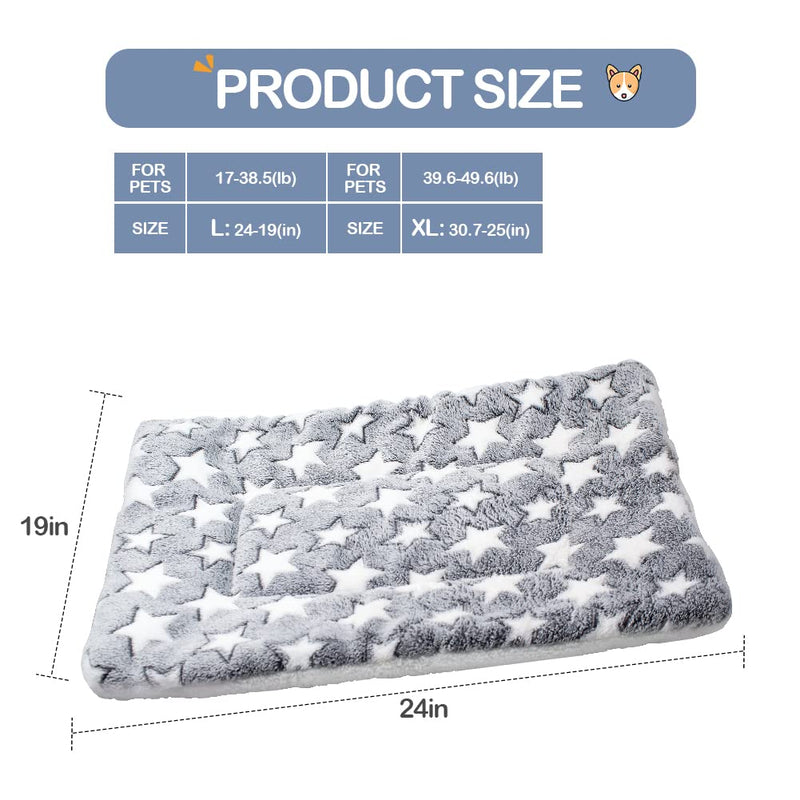 Kimpets Soft Flannel Thickened Pet Soft Fleece Pad Pet Bed Mat for Puppy Dog Cat Sofa Cushion Home Rug Keep Warm Sleeping Cover Large - BeesActive Australia