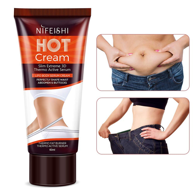 Hot Slimming Cream (2 Pack), Weight Loss Cellulite Cream, Professional Cellulite Removal and Fat Burning Cream for Belly, Natural Cellulite Treatment Cream for Thighs, Legs, Abdomen, Arms and Buttocks - BeesActive Australia