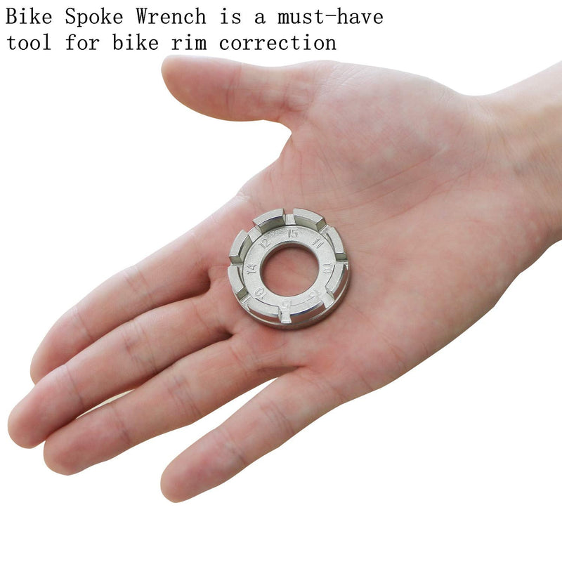 Goabroa Spoke Wrench, Hard Steel 8 Way Bike Rim Truing Tool for Adjust Bicycle Wheel Tension - BeesActive Australia