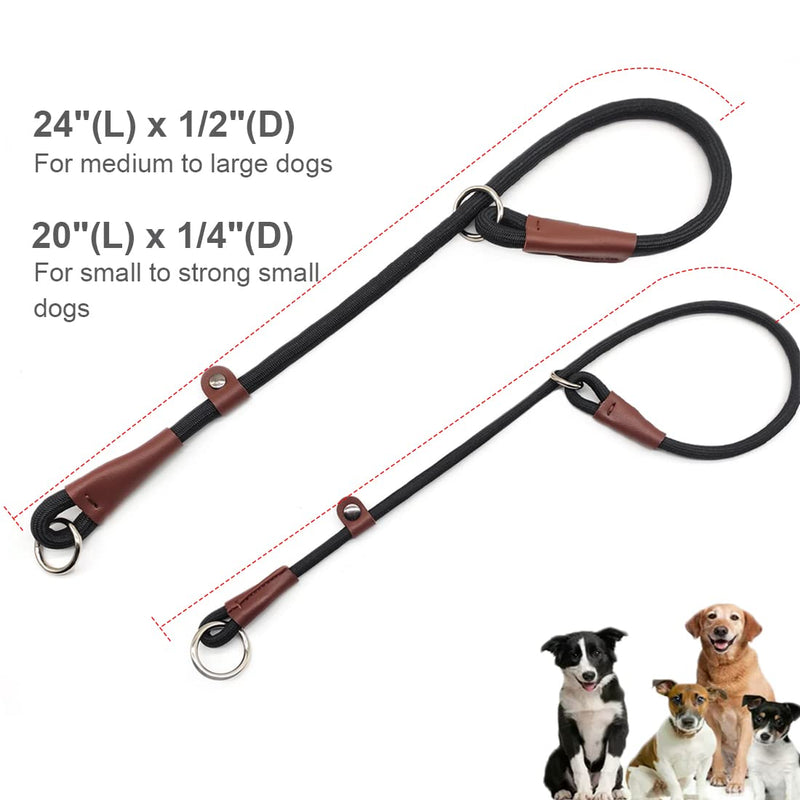 MayPaw 4FT Rope Dog Leash and Slip Collar Combain for Dog Training/Walking - BeesActive Australia