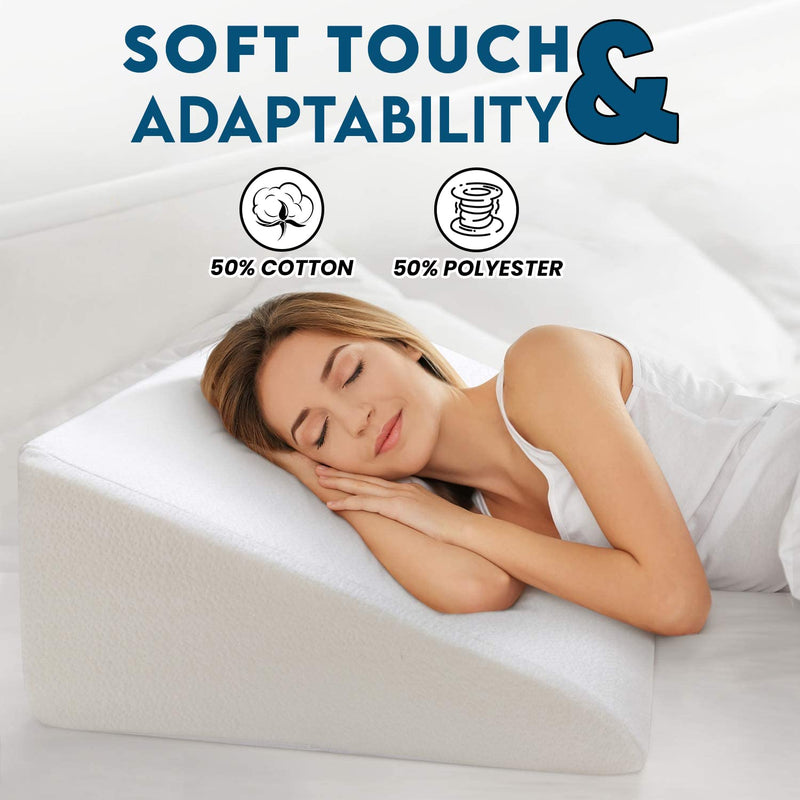 Pinkfairy® Wedge Pillow - Orthopedic Increase Blood Circulation Back Support Pillow for Acid Reflux & Back Pain Pressure Relief - Perfect for Relaxing, Sitting & Reading, (51cm x 46cm x 28cm) 51cm x 46cm x 28cm - BeesActive Australia