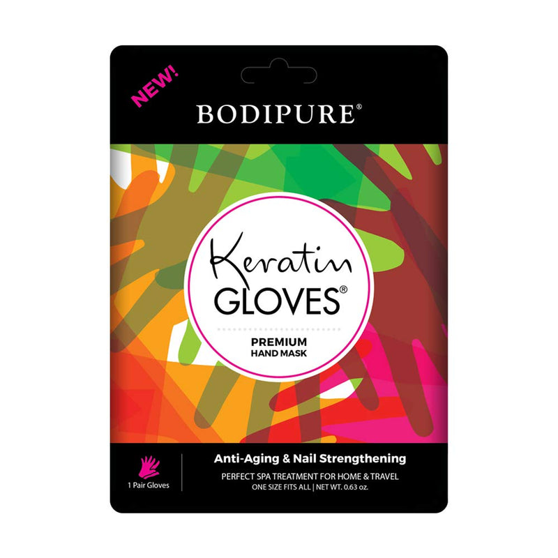 BODIPURE Premium Keratin Hand Mask – Anti-Aging Moisturizing Gloves for Dry Hands – Natural Ingredients – Pair in a Pack – (4 Pack) 4 Pack - BeesActive Australia