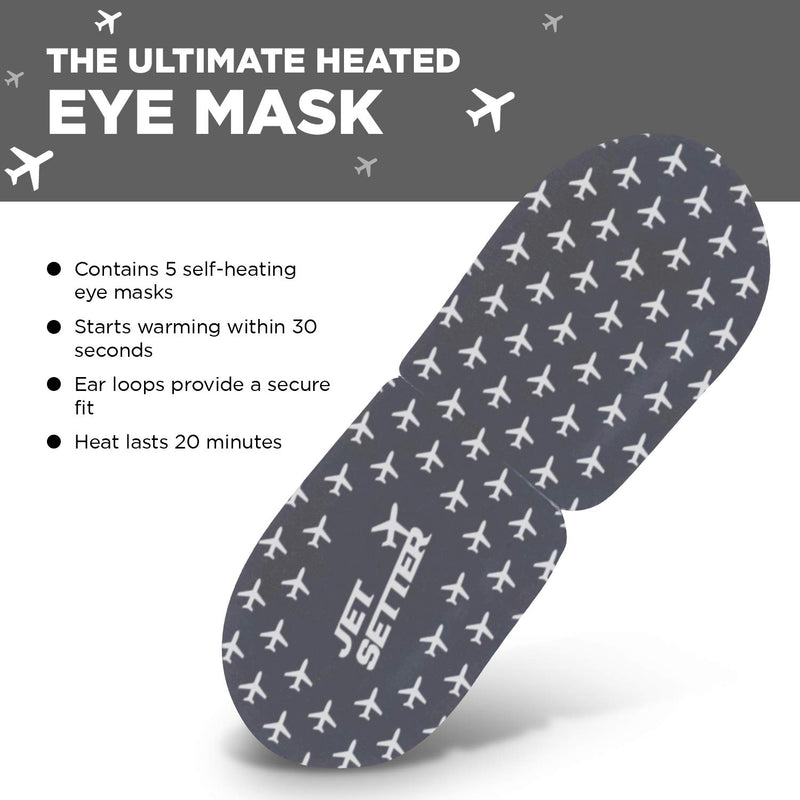 Popmask Jet Setter Self Heated Eye Mask Jasmine 5 Pack - BeesActive Australia