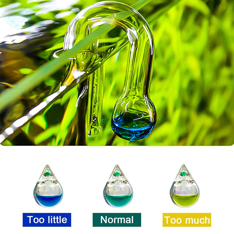 IAFVKAI Glass CO2 Drop Checker Aquarium Hang On CO2 Monitor CO2 Detector for Aquarium Planted Tank - BeesActive Australia