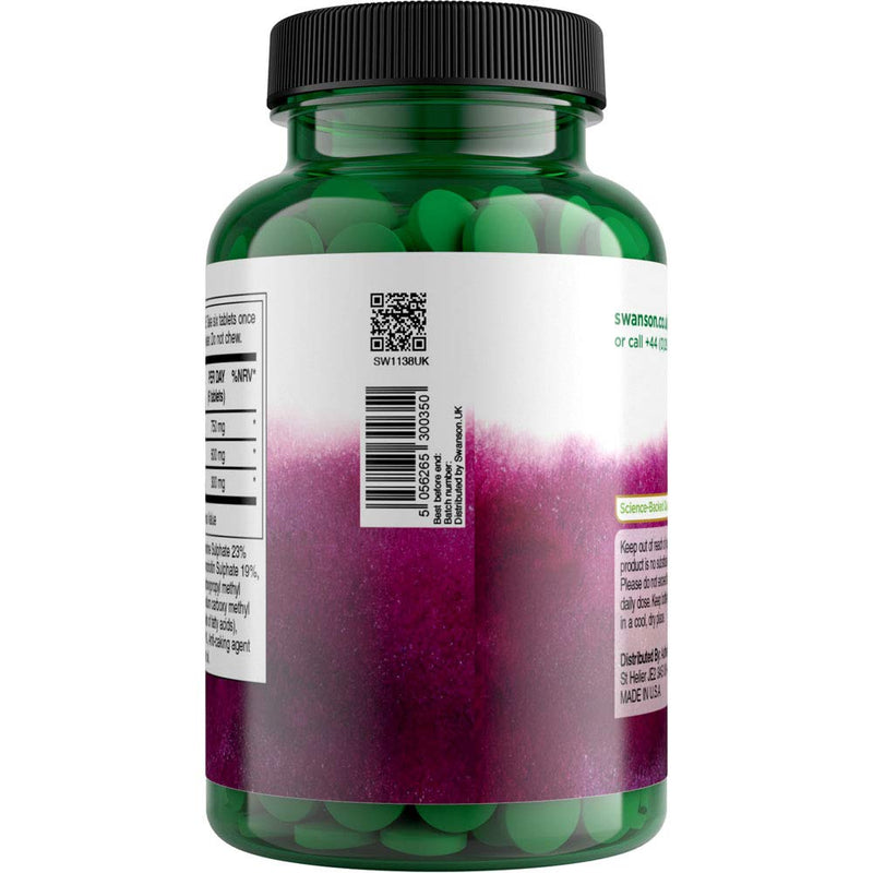 Swanson Glucosamine, Chondroitin & MSM (750mg, 600mg & 300mg) 360 Mini Tablets, ITEM-RE-002303:UK-Label - BeesActive Australia