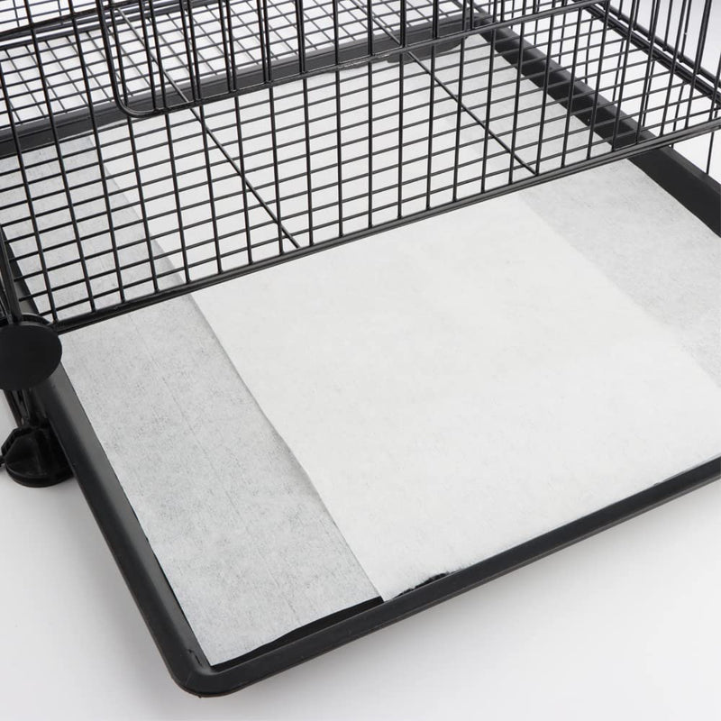 DQITJ 100 Pcs Large Size Bird Cage Liner Papers, Non-Woven Bird Cage Liners, Precut Absorbent Pet Cages Cushion (22.8 inch x 10.6 inch) - BeesActive Australia
