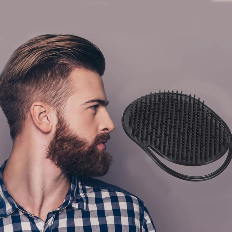 6 PCS Hand Pocket Comb Portable Scalp Massager Portable Soft Pocket Men Black Brush Accessories for Home Travel Office - BeesActive Australia