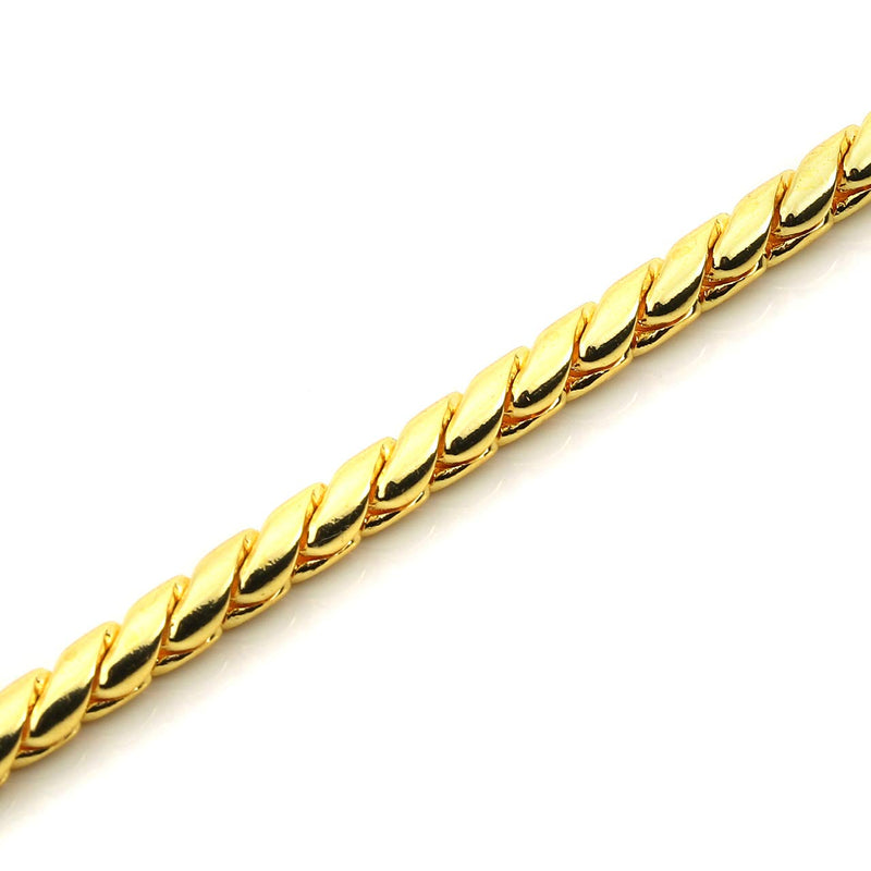Filhome Metal Chain Dog Choke Collar, Puppy Pet Snake Chain Stainless Steel Slip Chain Collar for Dogs Walking Training¡­ 3.0mm x 16.0 inch Gold - BeesActive Australia