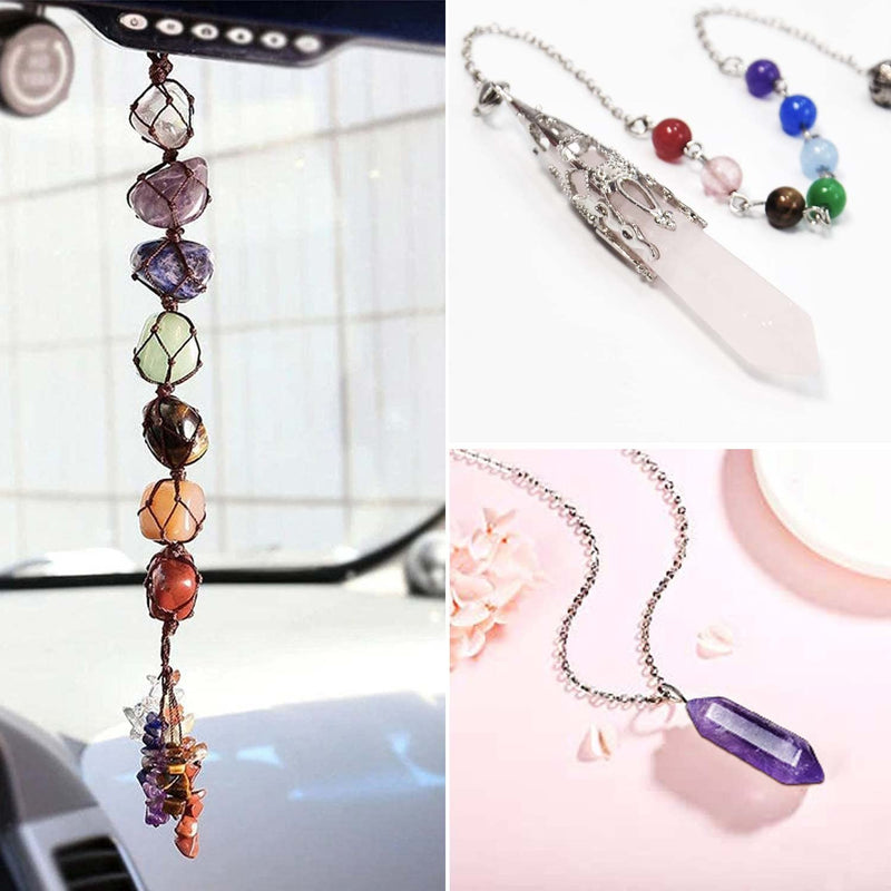 Chakra Stone Healing Crystals Set in Box, Natural Reiki Healing Crystal Points Gemstone Wand Set for Meditation Crystal Therapy Anxiety Relief Balancing Yoga Crystals and Gemstones for beginner(14pcs) - BeesActive Australia