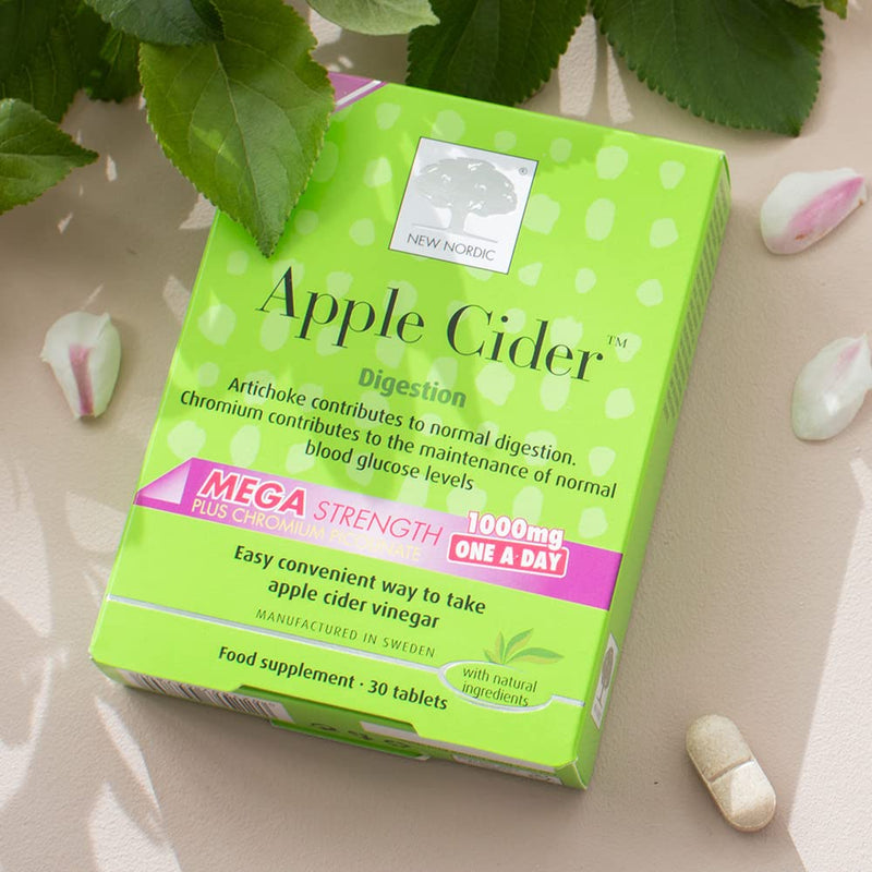 New Nordic Apple Cider Mega One a Day Tablets, Pack of 30 Apple Cider Mega - 30 Tablets - BeesActive Australia