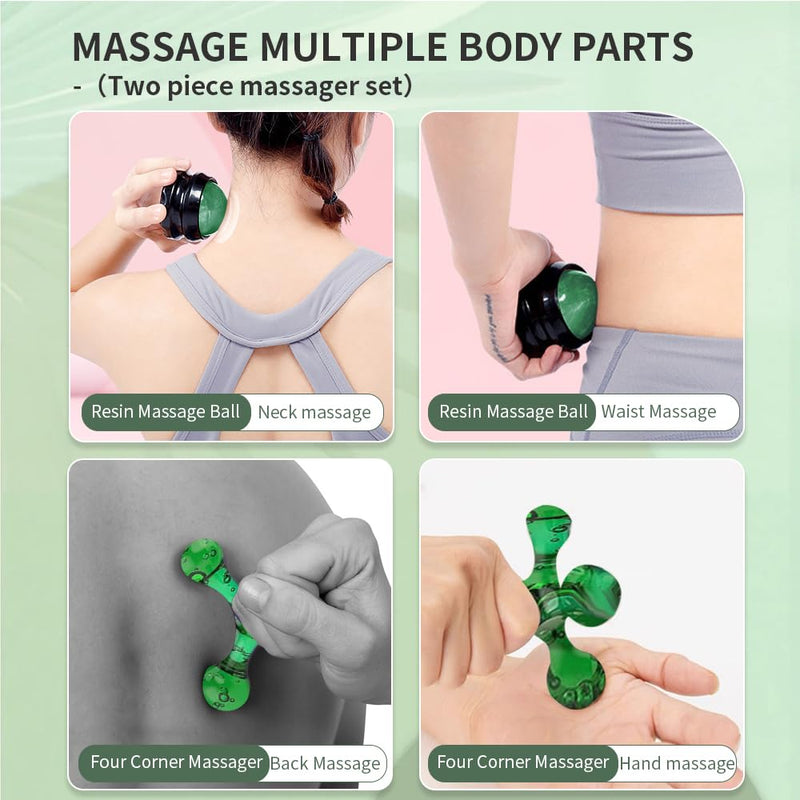 Massage Ball and Fascia Ball for Self Massage and Trigger Point Therapy Trigger Point Massager Acupressure Massage Ball Back Neck Pain Massage Roller - BeesActive Australia
