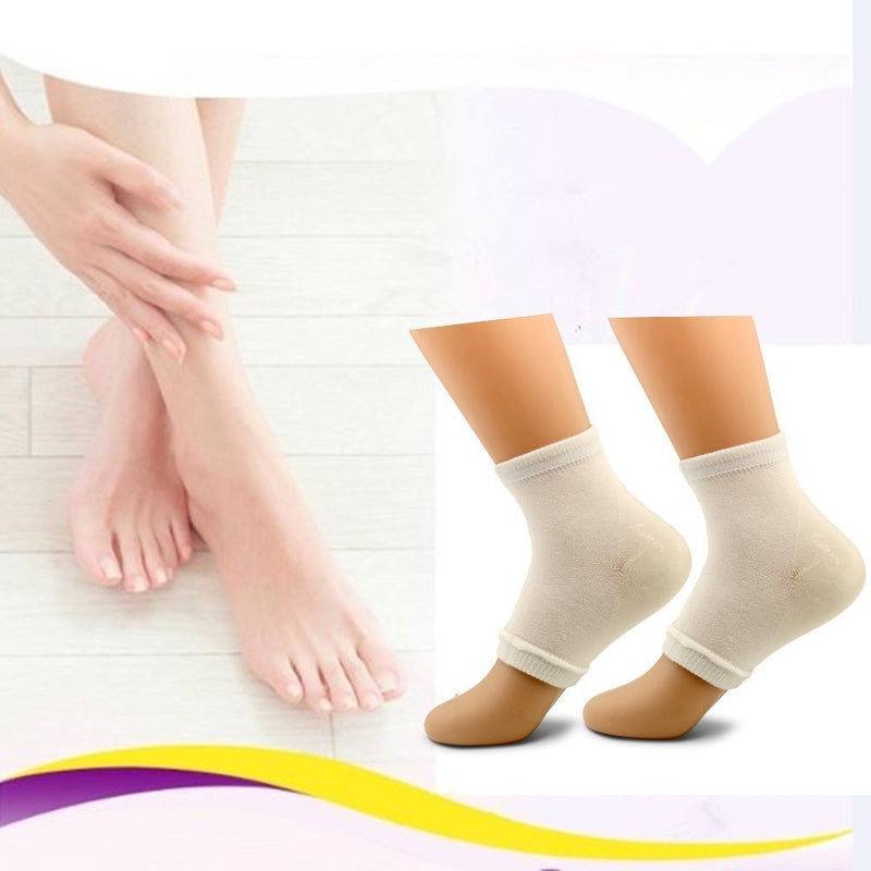 Dr.Pedi Moisturizing Heel Socks for Cracked Heel Sleeves Foot Cream for Dry Cracked Feet Gel Socks White … - BeesActive Australia