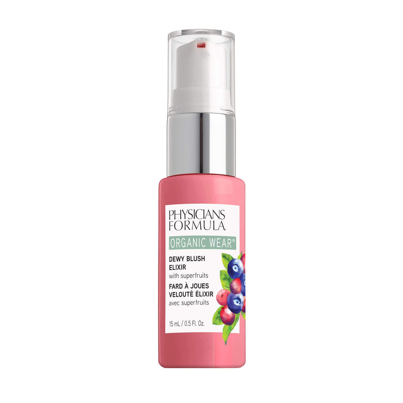 Physicians Formula Organic Wear Dewy Blush Elixir, Pink Berry, 0.5 Fl Ounce - BeesActive Australia