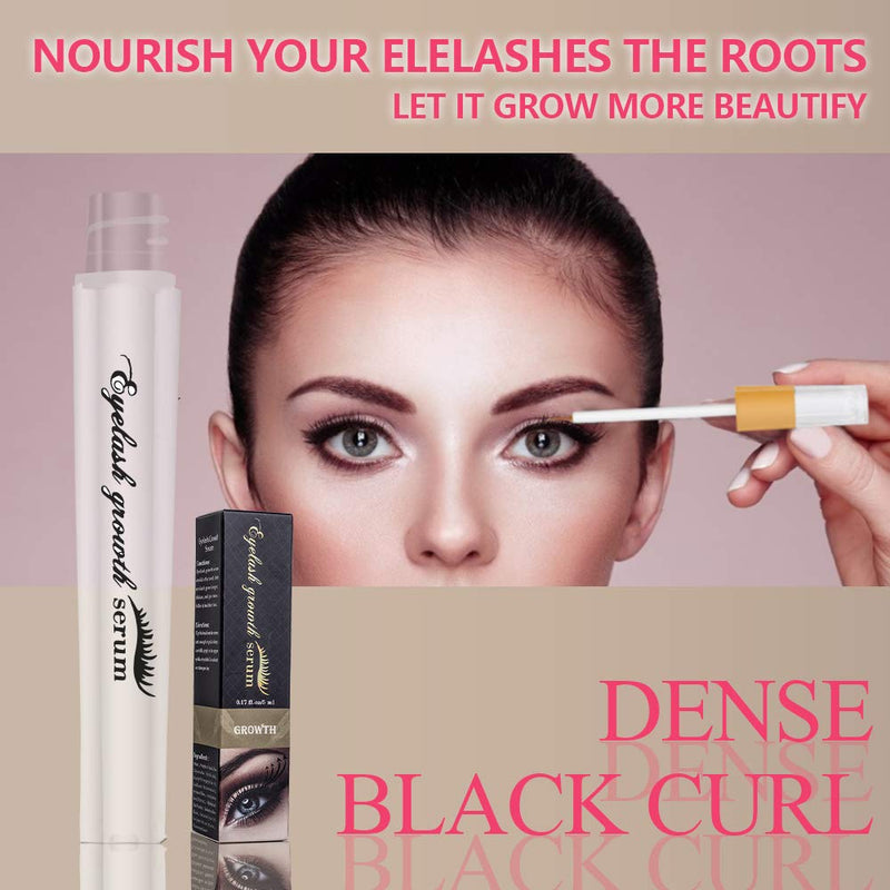 Eyelash Growth Serum Eyebrow Enhancer 5ML - Upgrade Eyelash Growth Enhancer Lash Boost Growth Serum Eyebrow Enhancer Serum for Long Thick Looking Lashes and Eyebrows - BeesActive Australia