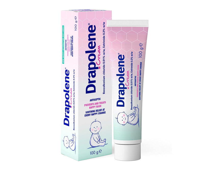Drapolene Antiseptic Cream for Effective Relief from Nappy Rash by UDG LTD OTC EDI, 100 g - BeesActive Australia