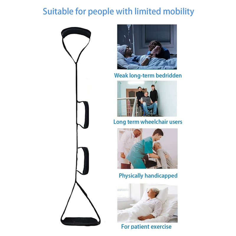Leg Lifter Strap Leg Lifter Foot Lifter Orthosis Bed Aid Stand Up Leg Lifter Aids with Hand Grip Mobility Aids - BeesActive Australia