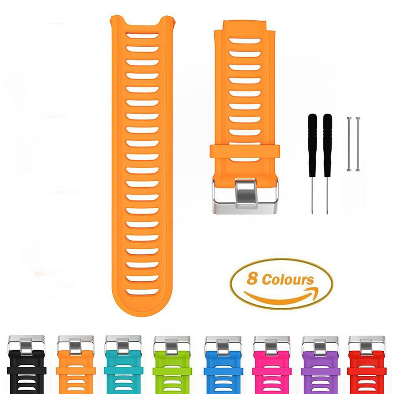 Band for Garmin Forerunner 910XT Watch, Silicone Wristband Replacement Watch Band for Garmin Forerunner 910XT Orange - BeesActive Australia