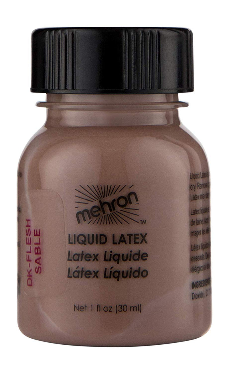 Mehron Makeup Liquid Latex (1 oz) (Dark Flesh) - BeesActive Australia