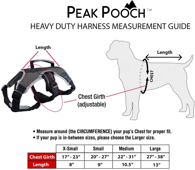 Peak Pooch - No-Pull Dog Harness - Padded Mesh Fabric Dog Vest with Reflective Trim, Lifting Handles, Velcro and Buckle Straps Medium (22" - 31" chest) Hunter Green - BeesActive Australia