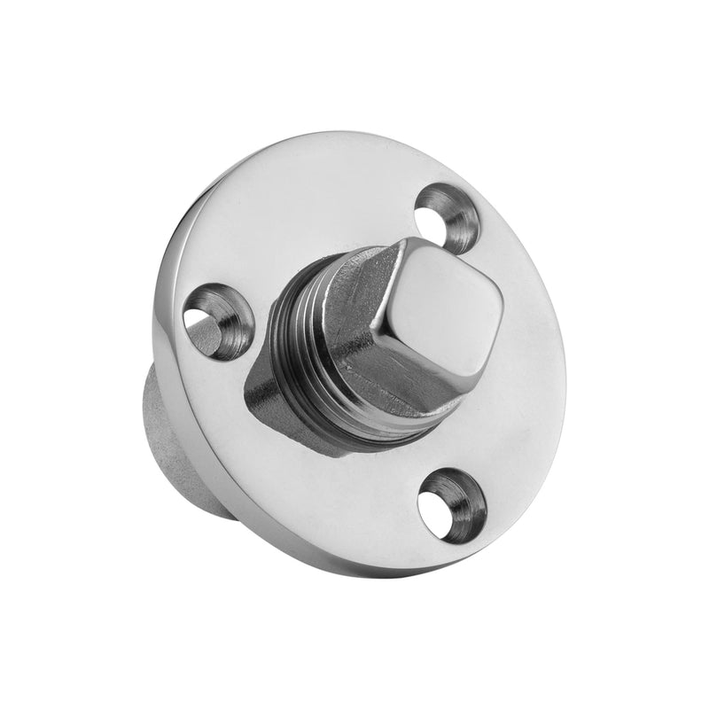 YUSOVE Garboard Drain Plug Kit,Marine 316 Stainless Steel Drain Plug Fits 1" Hole,with Screws,Boat Transoms Garboard Drain & Plug - BeesActive Australia