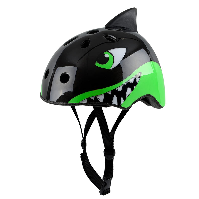 Atphfety Toddler Kids Bike Helmet,Multi-Sport Helmet for Cycling Skateboard Scooter Skating,2 Sizes,from Toddler to Youth Black shark S: 50-54 cm / 19.6"-21.3" - BeesActive Australia