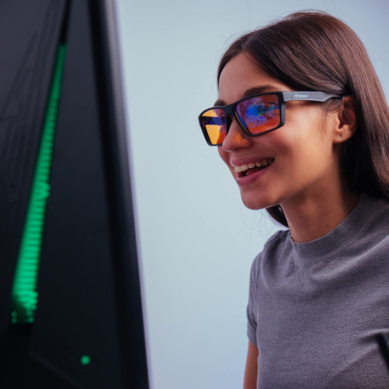 Horus X - Pack Anti Blue Light and Gaming Glasses - Screen Protection (Computer Console TV PC) - Men and Women - BeesActive Australia