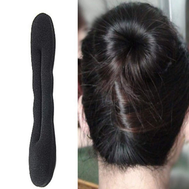 4 Pcs Hair Bun Maker Black Hair Magic Bun Hair Bun Set for Girl Woman Hair Styling Tools - BeesActive Australia