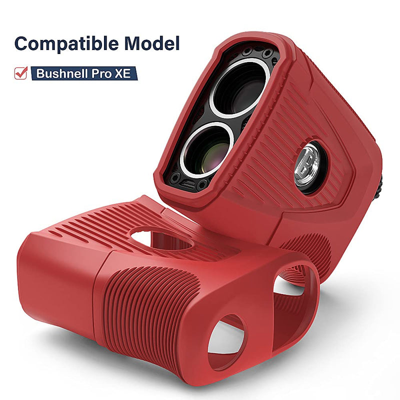 TUSITA Case Compatible with Bushnell Pro XE - Silicone Protective Cover - Golf Laser Rangefinder GPS Accessories Red - BeesActive Australia