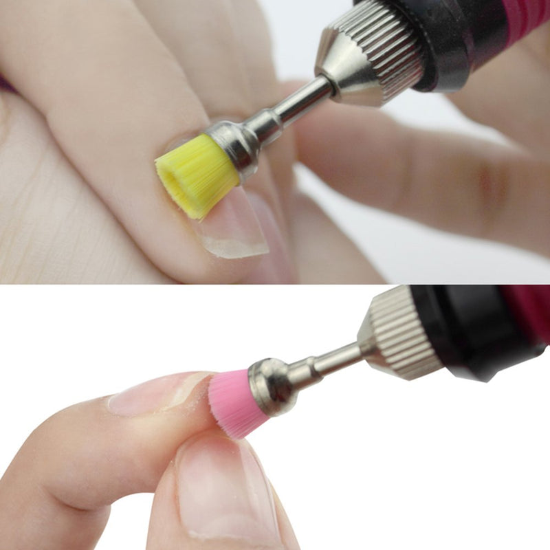 NMKL38 4PCS Nail Drill Bit Set Cleaning Brushes Professional Nail Drill Machine Manicure Accessories, Mixed color - BeesActive Australia