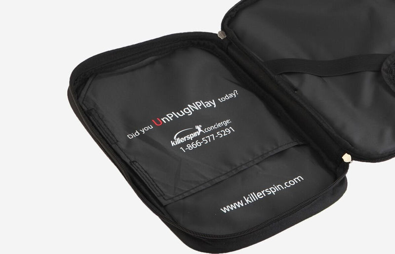 [AUSTRALIA] - Killerspin Optima Ping Pong Paddle Carry Case| Padded Table Tennis Racket Cover| Reinforced Padded Polyester Bag for 2 Ping Pong Bats| Side Accessory Pocket for 8Ó Tablets| Protective Zipper Enclosure 