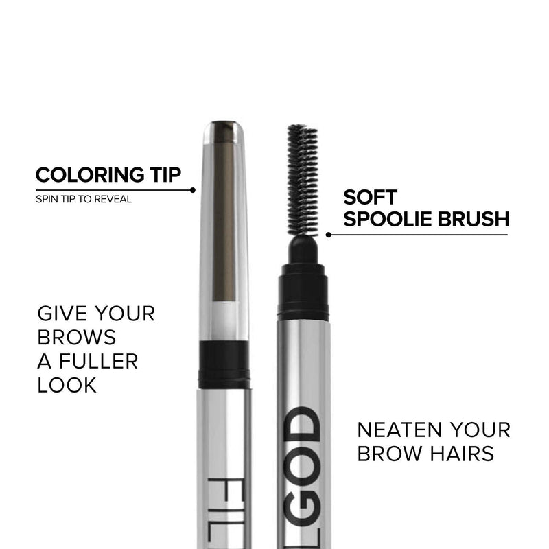 SCALPA Eyebrow Filler Pencil for Brows, Beard, and Hair, Includes 2 in 1 Pencil and Brush - BeesActive Australia