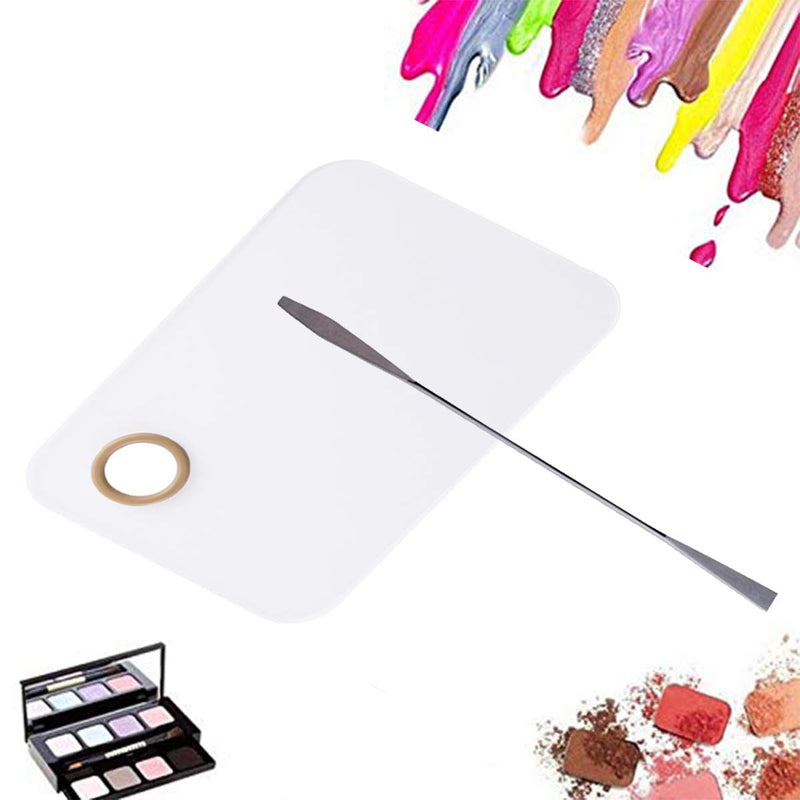 Plastic Makeup Palette, Square Cosmetic Spatula Tool - BeesActive Australia