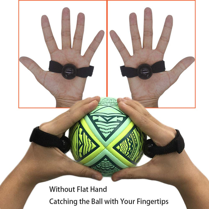 ZipSeven Football Catching Trainer Football Receiving Training Aid Football Training Pratice Equipment Training Hand Strap Football Accessory for Youth - No Flat Hands - BeesActive Australia