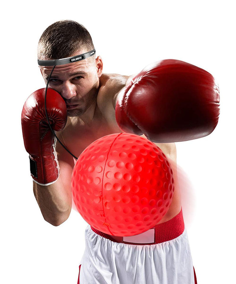 Boxing Reflex Ball 3 Difficulty Level Boxing Ball with Headband Suit for Reaction, Agility, Punching Speed, Fight Skill and Hand Eye Coordination Training for Kids and Adults 3 balls - BeesActive Australia