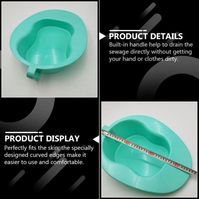 TOYANDONA Firm Thick Stable Large Bedpan Portable Bed Pan Female Urinal Urine Bottle for Easier Placement Emergency Device - BeesActive Australia