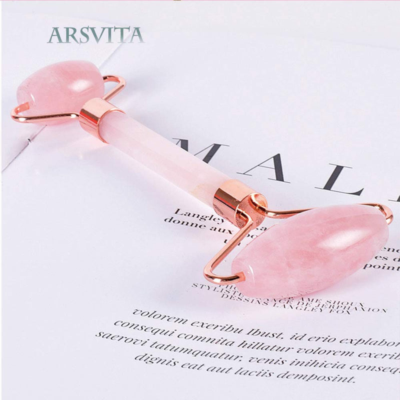 Arsvita Natural Jade Roller for Face, Facial Skin Massager, Aging Wrinkles Tool of Premium Authentic Himalayan Jade Stone - BeesActive Australia