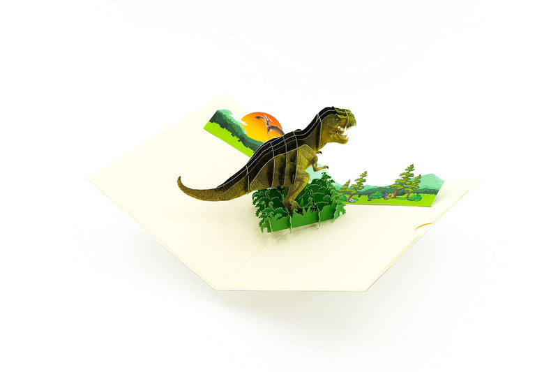 Rykamia Dinosaur Pop Up Card, Blank Dinosaur Card for All Occasions, Dinosaur Birthday Pop Up Card, Dinosaur Thank You Card, Jungle Card for Kids, Dinosaur Card for Grandson, Preschool Birthday Card - BeesActive Australia