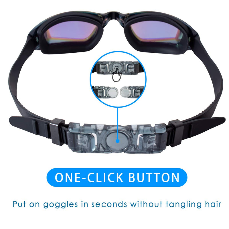 Keary 2 Pack Anti-Fog Swim Goggles for Adult Youth, Anti-UV Waterproof Triathlon Pool Goggles with 3 Nose Pieces Aqua/Pink(2 Pack) - BeesActive Australia