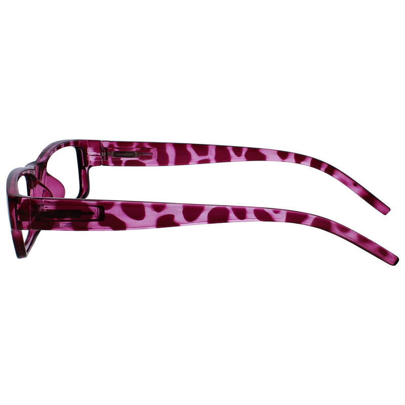 Opulize Unisex The Reading Glasses Company Purple Pink Tortoiseshell Lightweight Readers Value 2 Pack Mens Womens Reading Glasses Mixed 2 Pack (pack of 1) +2.00 Magnification Purple & Pink Tortoiseshell - BeesActive Australia